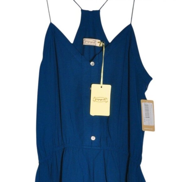 NWT PROPAGANDA Deep Blue Romper - Picture 3 of 4